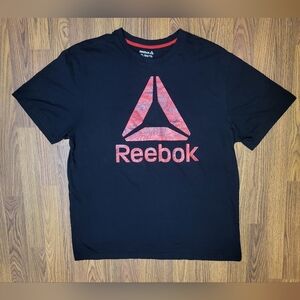 Reebok Men’s Black & Red Short Sleeve Athletic Tee Size XL C18